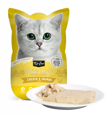 キットキャット プティパウチ チキン&サーモン70g