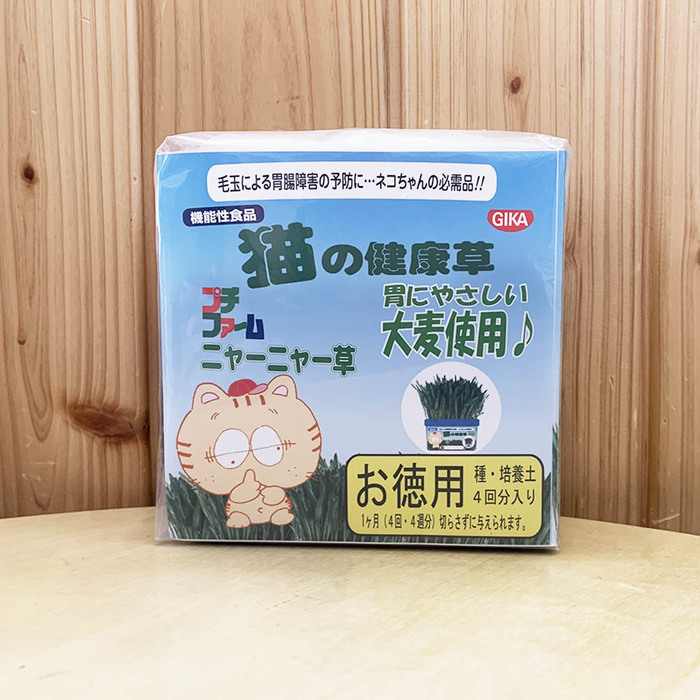 猫の健康草 プチファーム ニャーニャー草 詰替4食