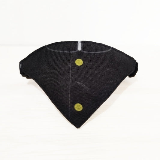 ※1ヶ月半納期【第二ボタン取れた学ラン柄】まじめな首輪・目立つバンダナ風 学園シリーズ・セルフニャン/選べるセーフティバックル 猫首輪