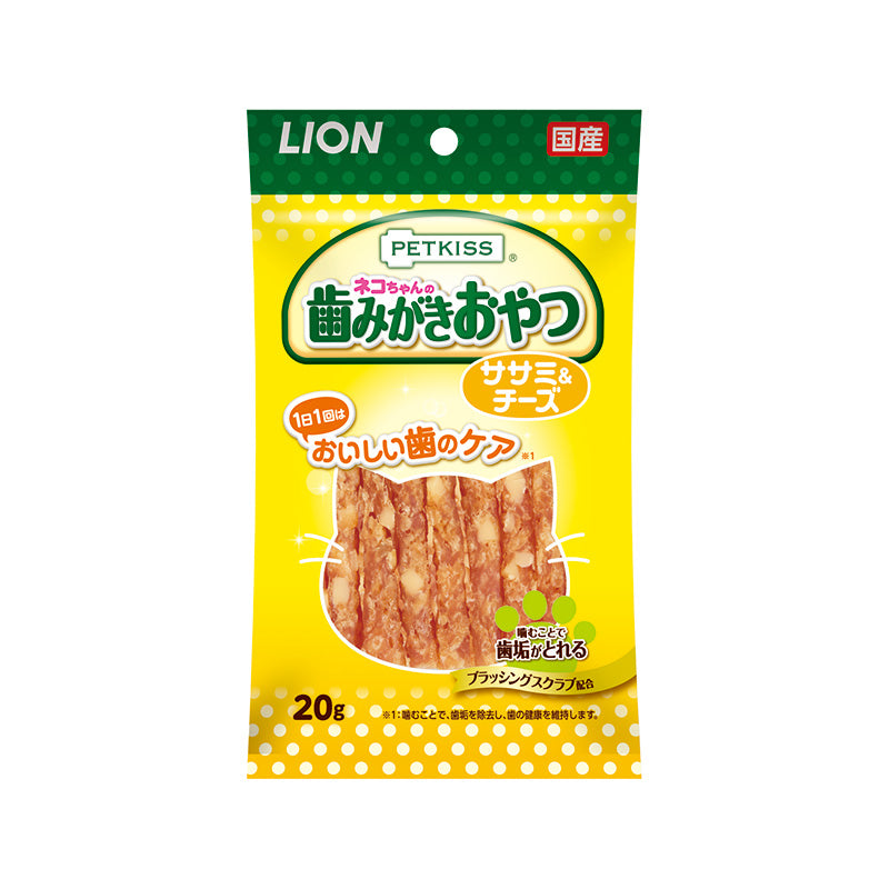 PETKISS ネコちゃんの歯みがきおやつ ササミ&チーズ 20g
