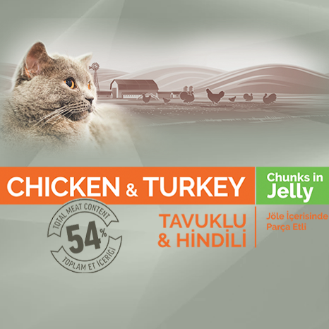 ボナシーボ 缶 成猫用 チキン・ターキー in ゼリー 85g