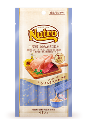 ニュートロ とろけるシリーズ・チキンフレーク入りとろけるチキン&ツナ 4本入り - ネコソダテ®日本で唯一のまじめな首輪®専門店