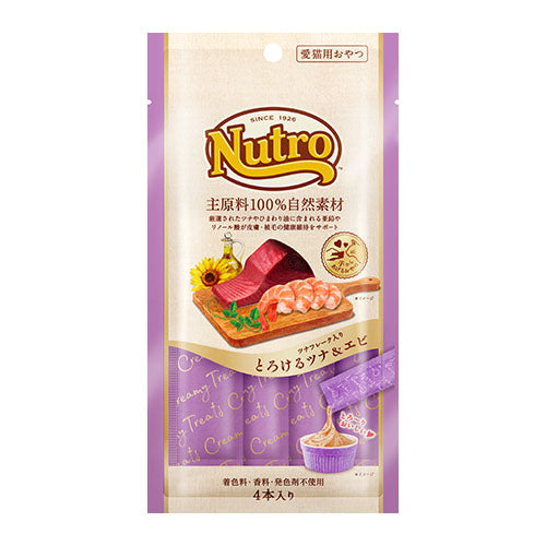 ニュートロ とろけるシリーズ・とろけるツナ&エビ 4本入り