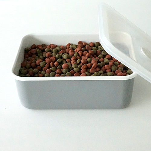 真空琺瑯ストッカー グレイ L