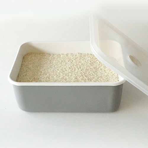 真空琺瑯ストッカー グレイ L