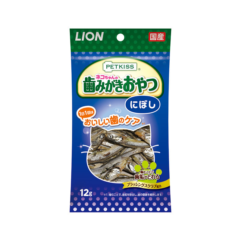 PETKISS ネコちゃんの歯みがきおやつ にぼし 12g