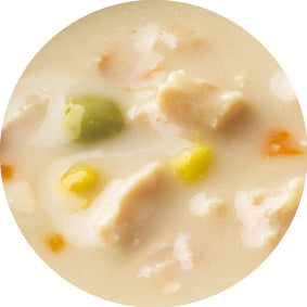 3時のスープ緑黄色野菜添えほたてのチャウダー風（4連）100g