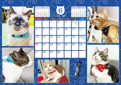 1月はじまり・猫の記念日がまあまあ入っているカレンダー2027