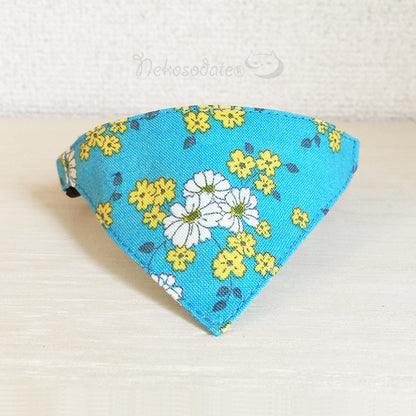 [Wild floral pattern] Serious collar, conspicuous bandana style / selectable adjuster cat collar