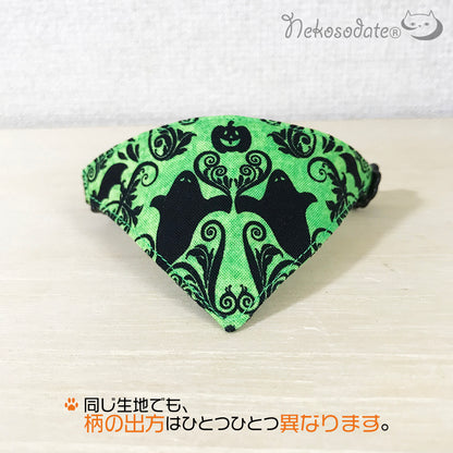 [Gothic Halloween] Serious collar, conspicuous bandana style / selectable adjuster cat collar