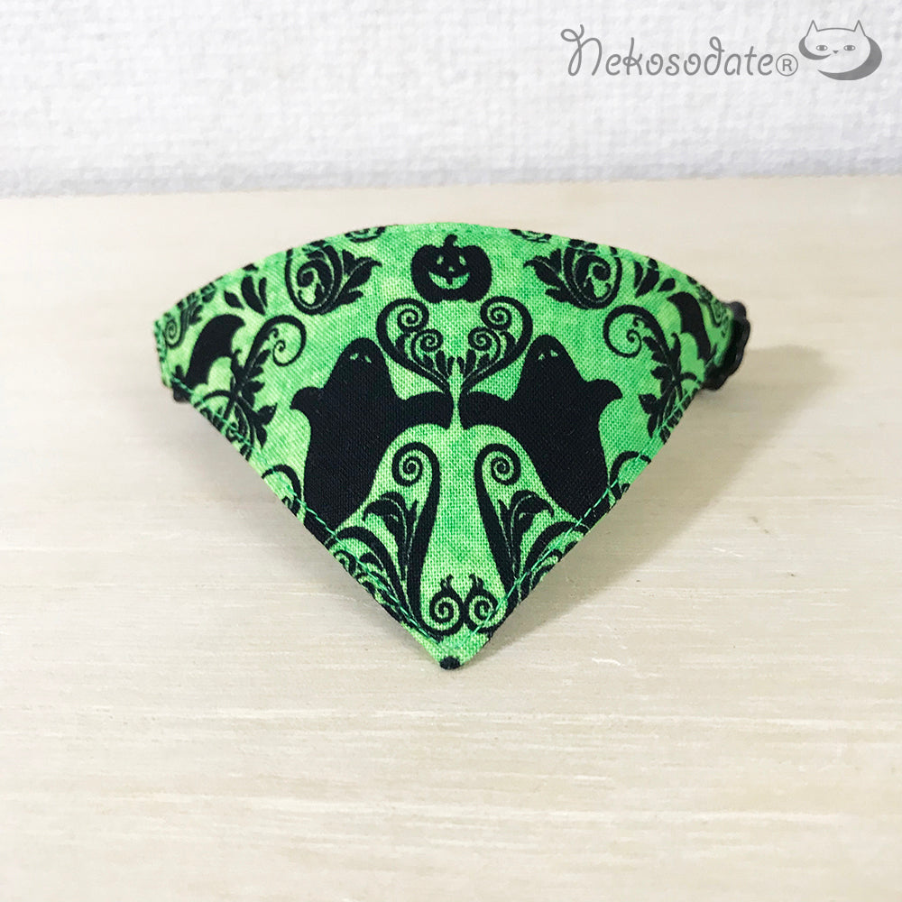 [Gothic Halloween] Serious collar, conspicuous bandana style / selectable adjuster cat collar