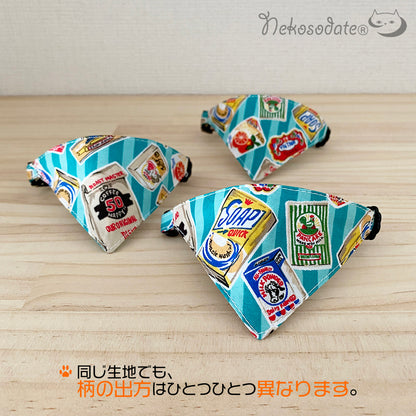 [Life is package pattern] Serious collar, conspicuous bandana style / selectable adjuster