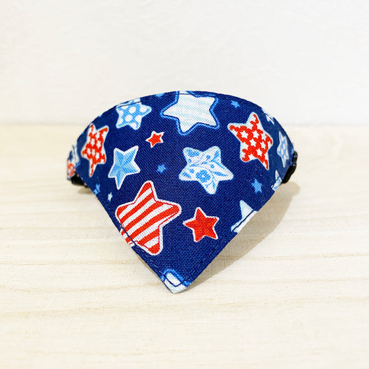 [Life is package pattern] Serious collar, conspicuous bandana style / selectable adjuster